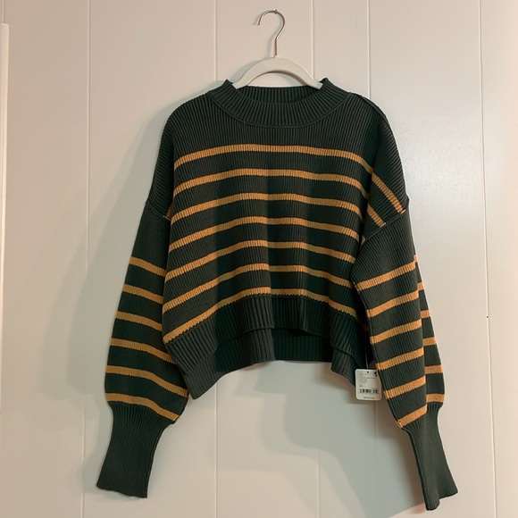 Free People Easy Street Stripe Crop Pullover - Picture 8 of 14